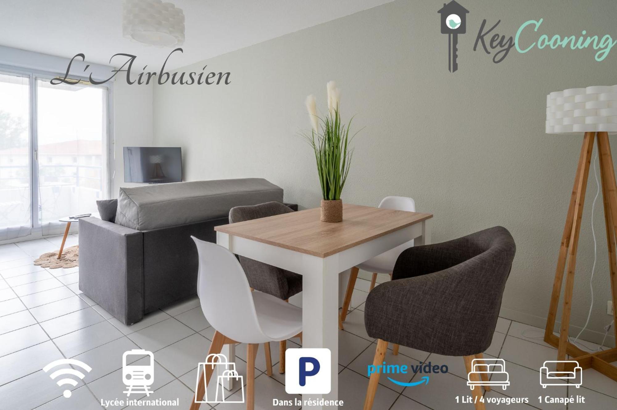 L'Airbusien - Terrasse Et Parking - Airbus A Cote Apartment Colomiers Ngoại thất bức ảnh